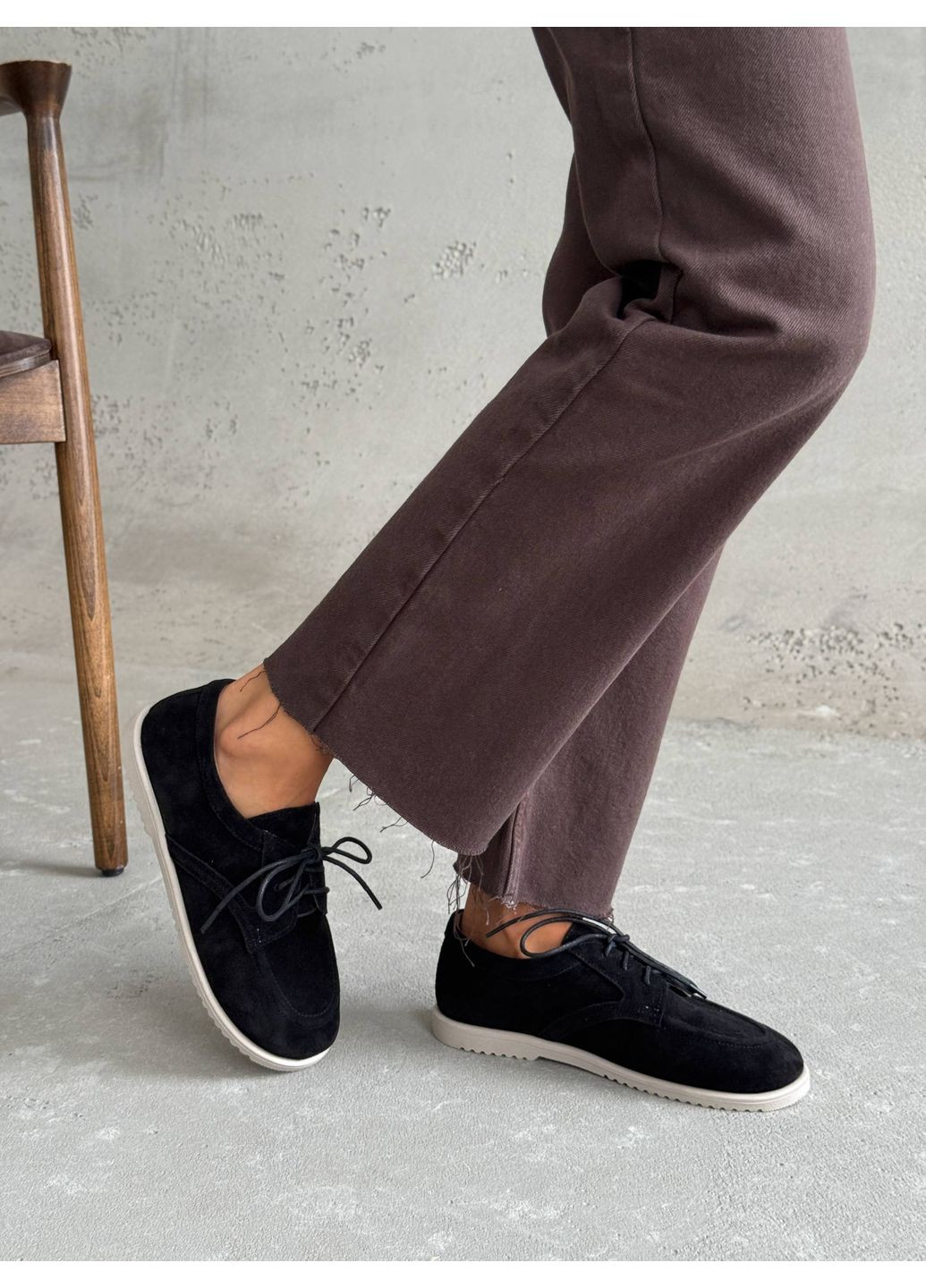 Черные мокасины nikart barefoot из натуральной замши - черные. No Brand