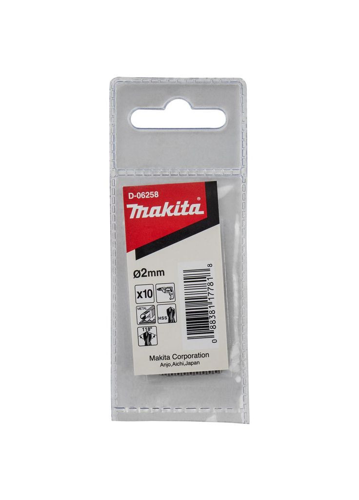 Набор сверл D-06258 (HSS, 2x49 мм, 10 шт) по металлу (7901) Makita (295035752)