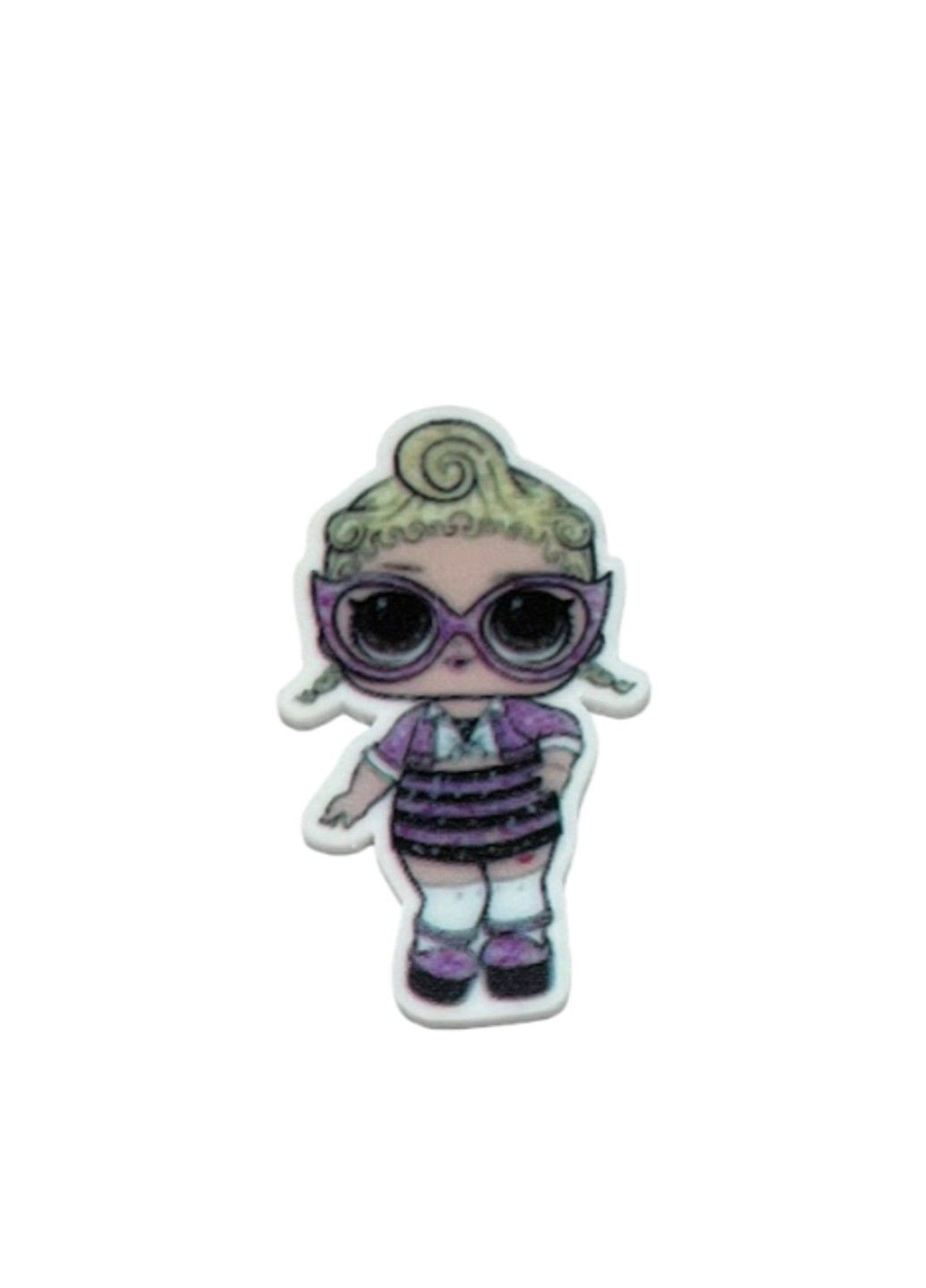 Серединка для бантів (кабошон пластик), 4 см Лялечка, шт No Brand (306739578)