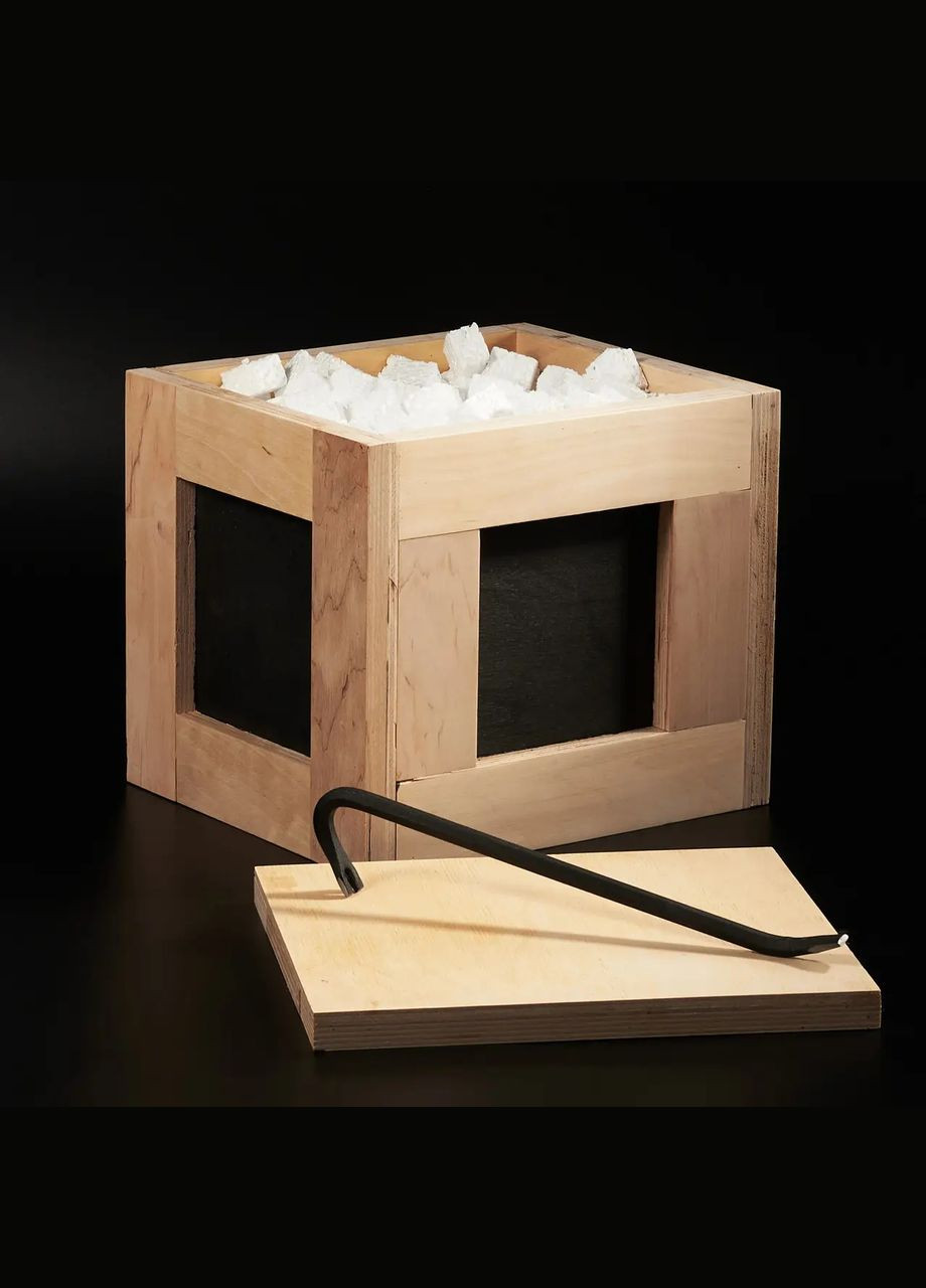 Подарочный набор для любителей пива в деревянном ящике с ломом "Пивной" Handmade B06 (345646852)