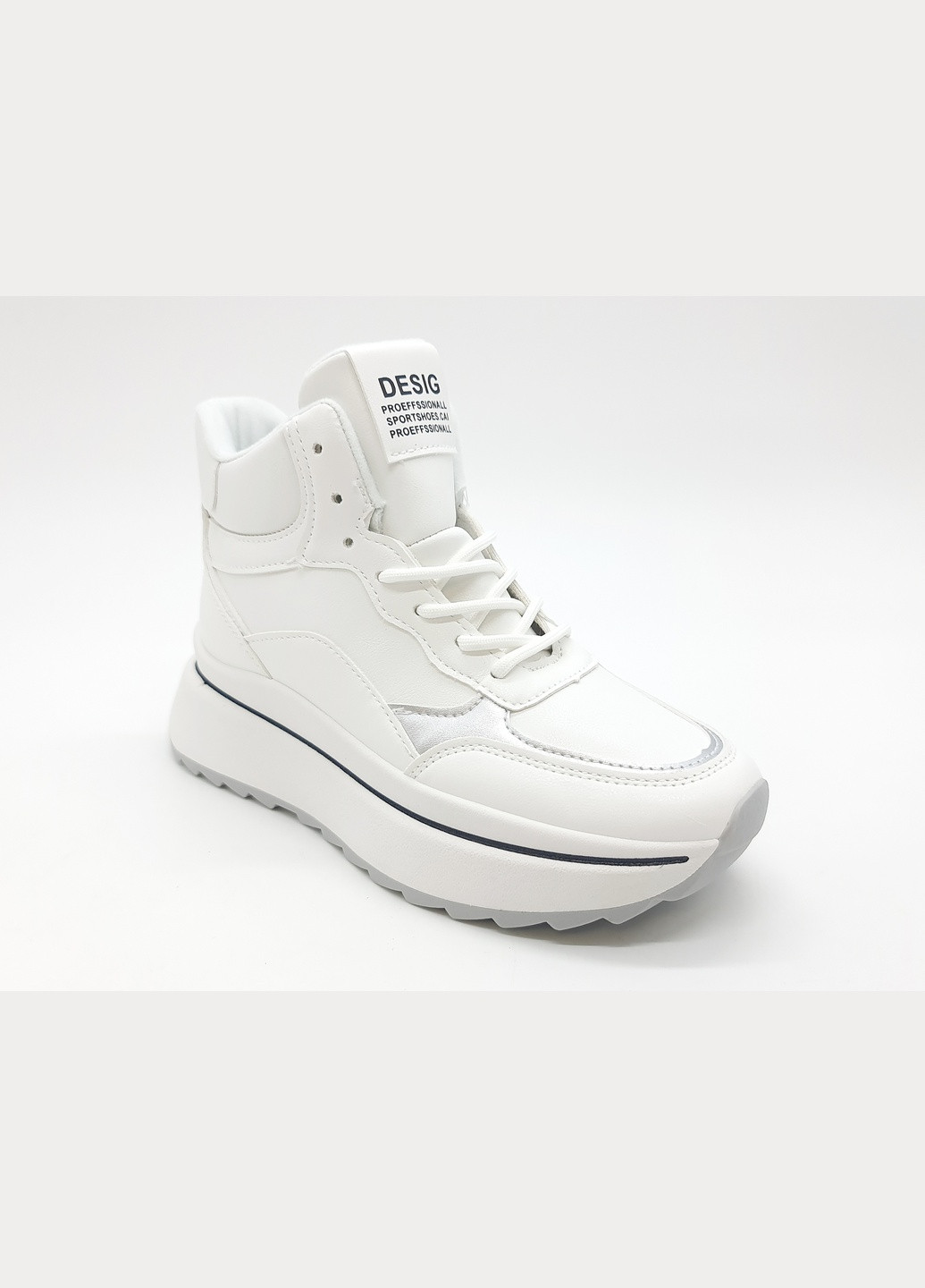 Білі всесезонні жіночі кросівки білі екошкіра ba-18-1 23 см (р) Bashili