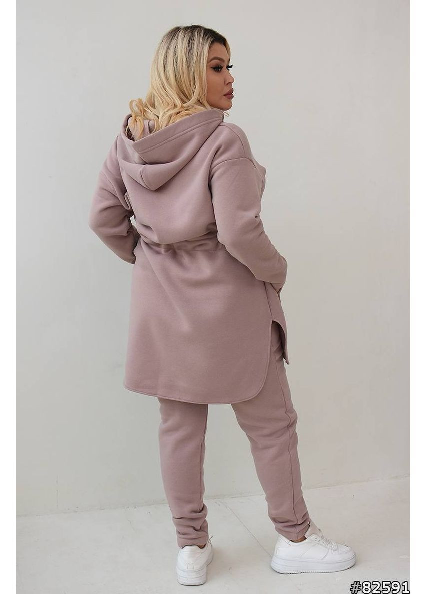 Костюм (кардиган, брюки), цвет Темно-бежевый Fashion (362415562)