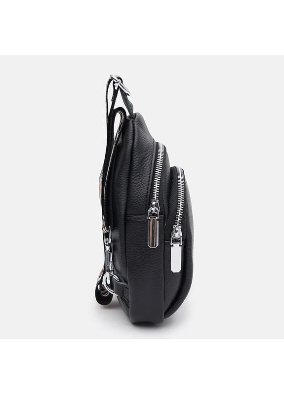Жіночий шкіряний рюкзак через плече K15-606bl-black Borsa Leather (366343734)