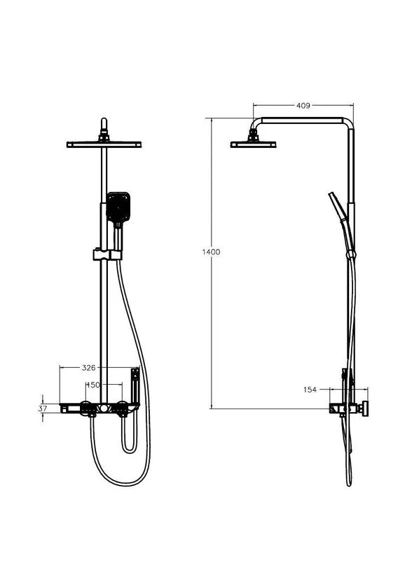 Душова система VENTI 01 CHROME Aqua Rodos (392253804)
