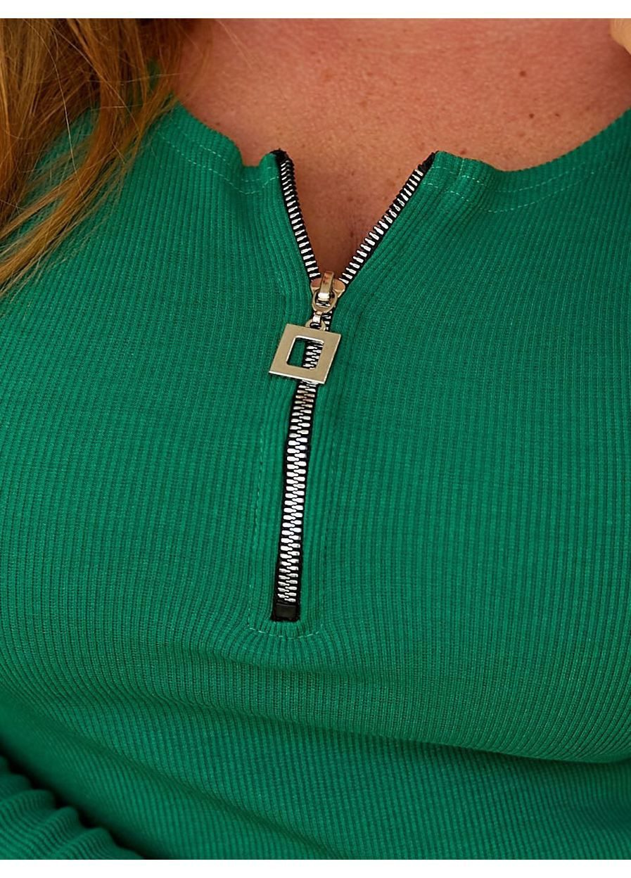 Стильная кофта с молнией мустанг рубчик No Brand (364657658)