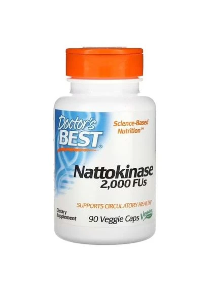 Наттокиназа 2000 FU 90 растительных капсул Doctor's Best (387022401)