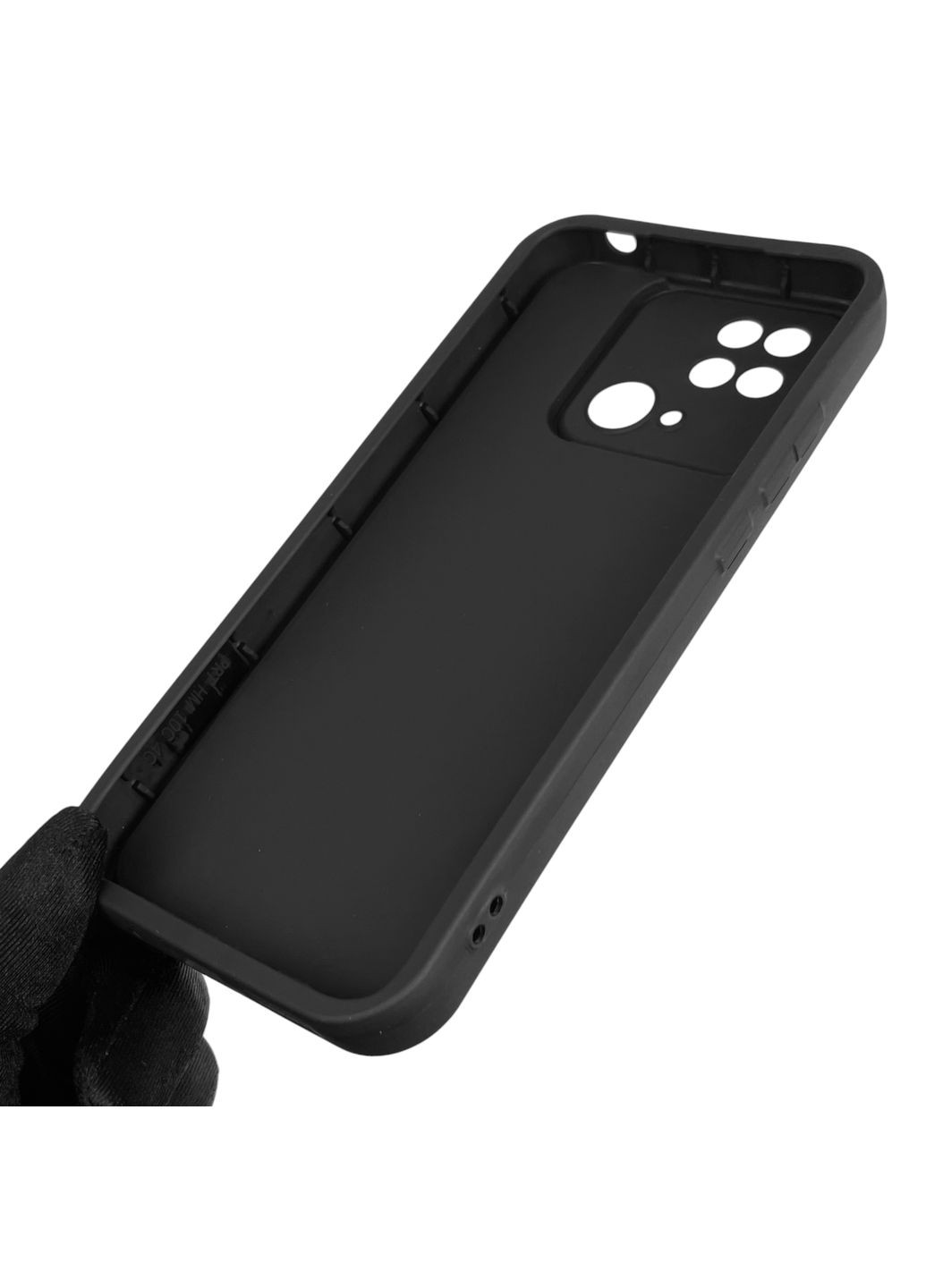 Чохол силіконовий Soft Touch з 3D принтом для Redmi 10C чорний (Повний захист камери) Xiaomi (371653084)