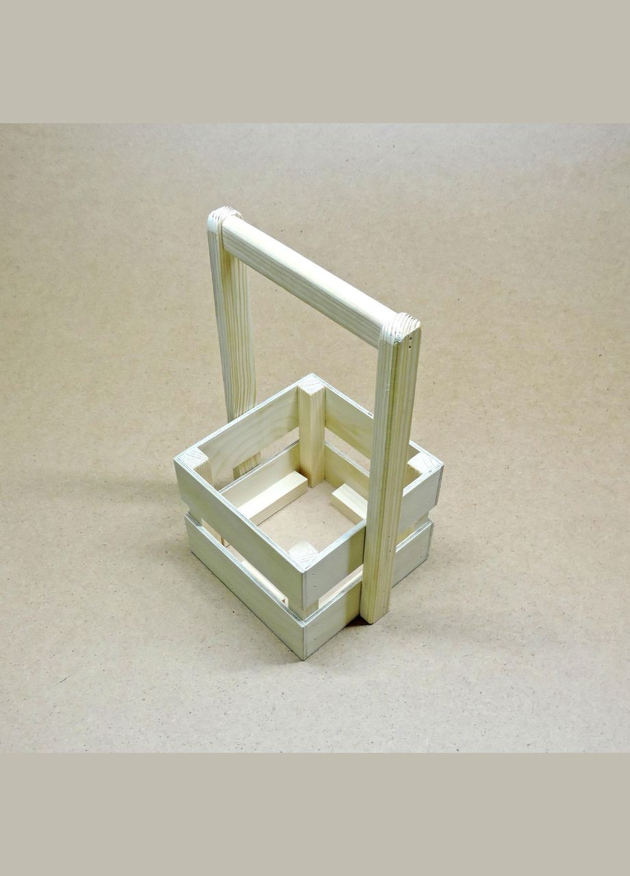 Подарочная корзинка из дерева Шервуд 15х15 бланже (ПДК-0021201) No Brand (328911455)