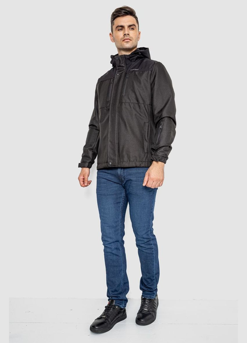 Чорна демісезонна куртка чоловіча демісезонна 214r22013 Ager Куртка