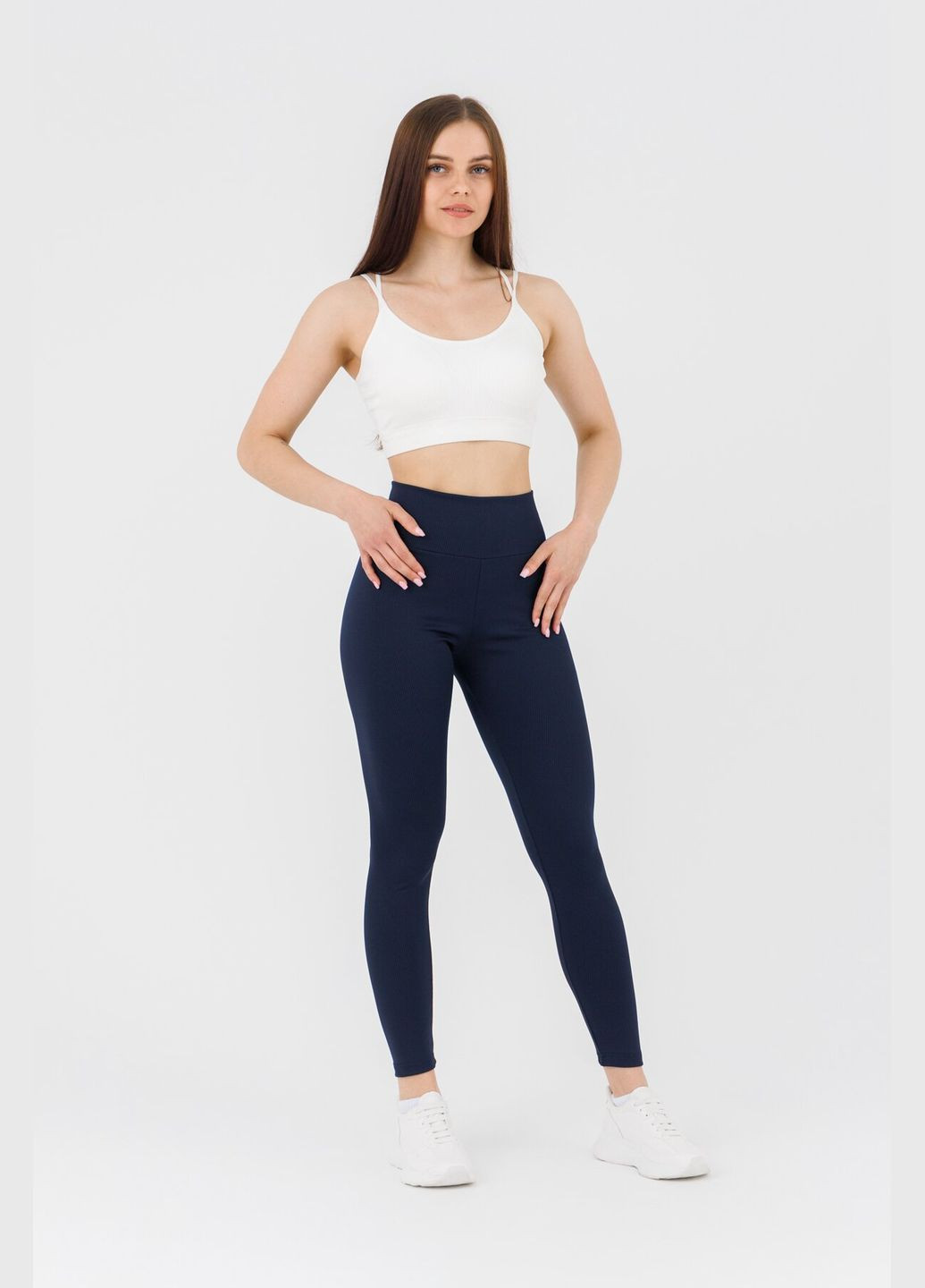 Лосины однотонные женские WBC02307 Темно-синий shop (2000990610799) LAWA Легінси (329057650)