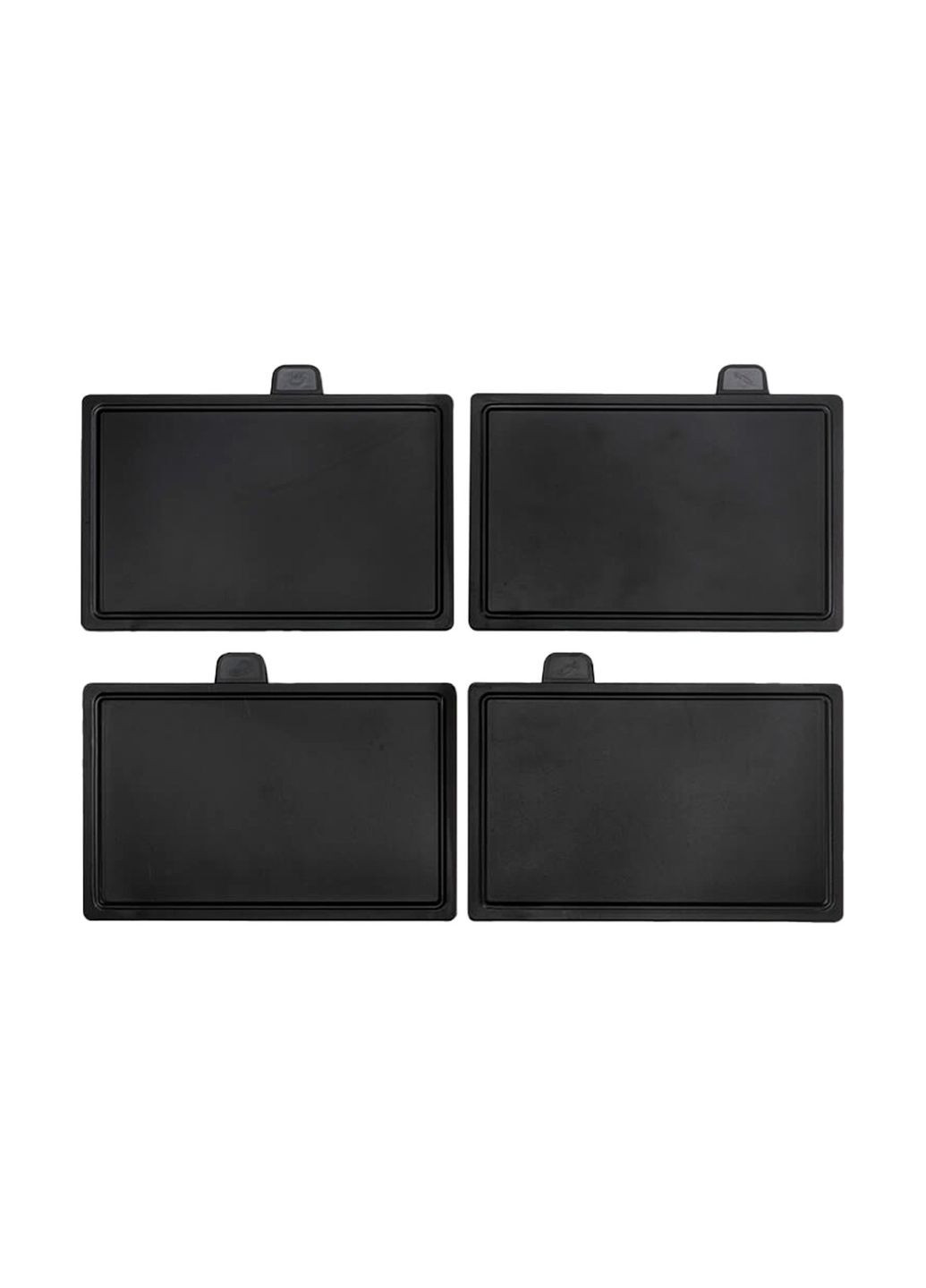 Набор кухонных ножей 5 шт. с разделочными досками 4 шт. черный антикоррозийный для кухни Maestro комбинированные,