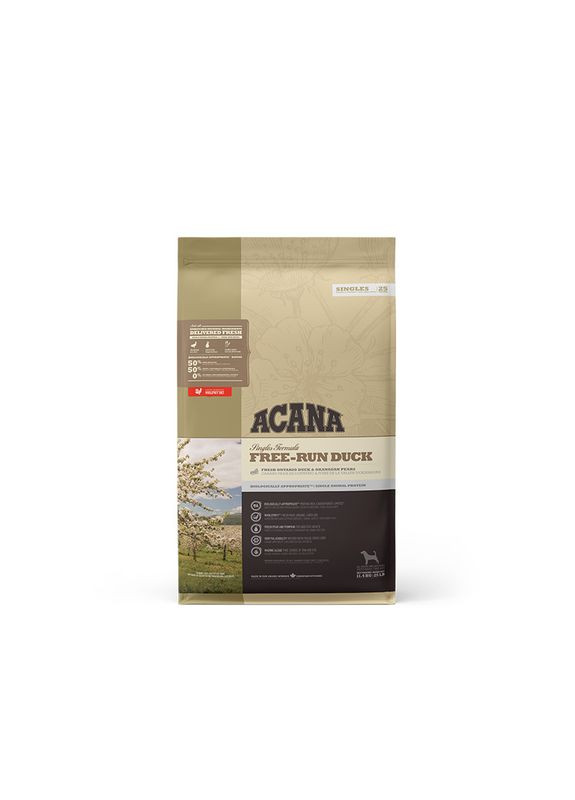 Сухий гіпоалергенний корм для собак всіх порід Free-Run Duck 11.4 кг (a57112) Acana (307500196)