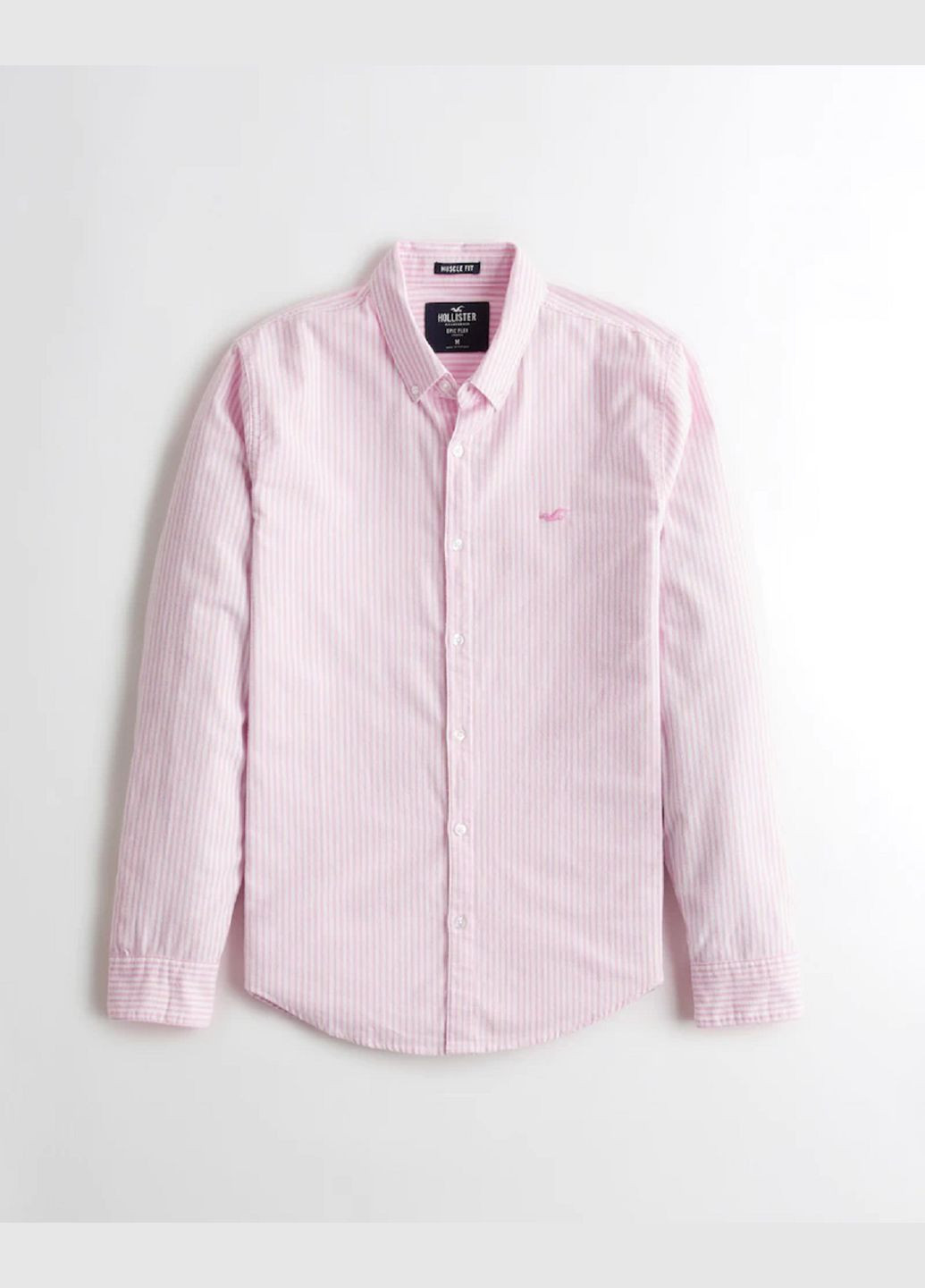 Розовая рубашка Hollister
