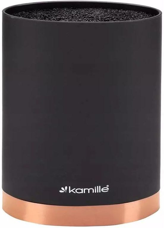 Підставка Black&Rose, колода для ножів 16х7х22см з поліпропіленовим наповнювачем Kamille (372170989)