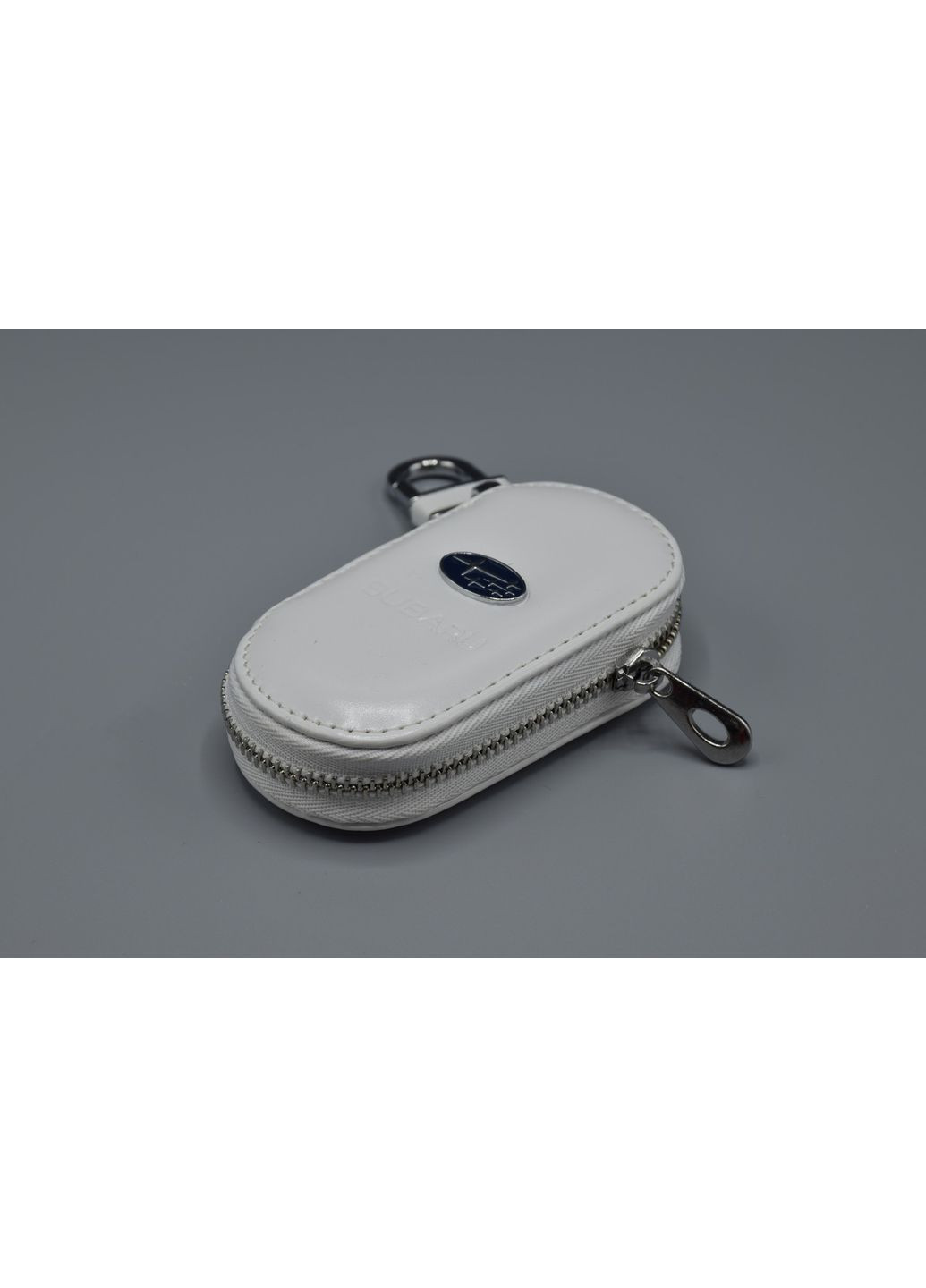 Ключница, кожаная автоключница с логотипом СУБАРУ (белая 21016) Subaru (360949241)