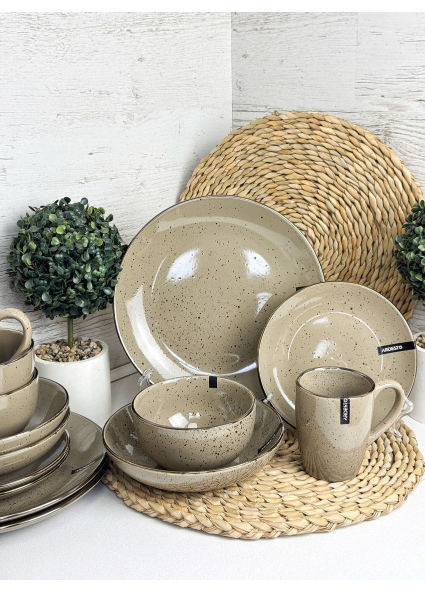 Сервиз столовый Emilia AR0021EBR 21 предмет кофе с молоком Ardesto (350934803)