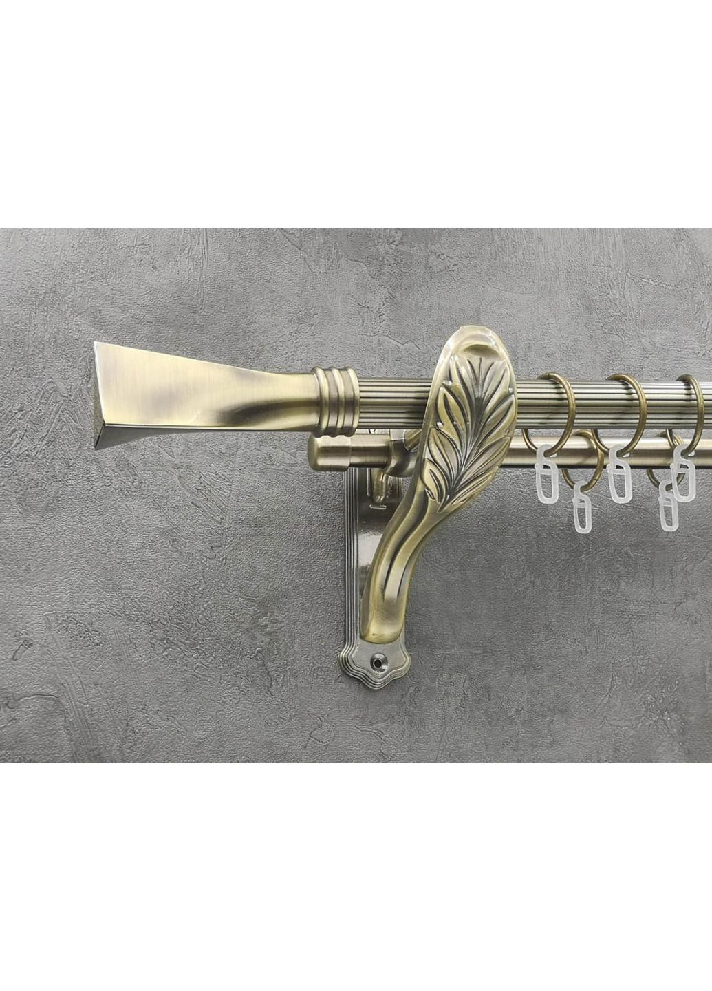 Карниз Свінг рифлена штанга подвійний ретро 25/19 мм 240 см Антик Quadrum (352781583)