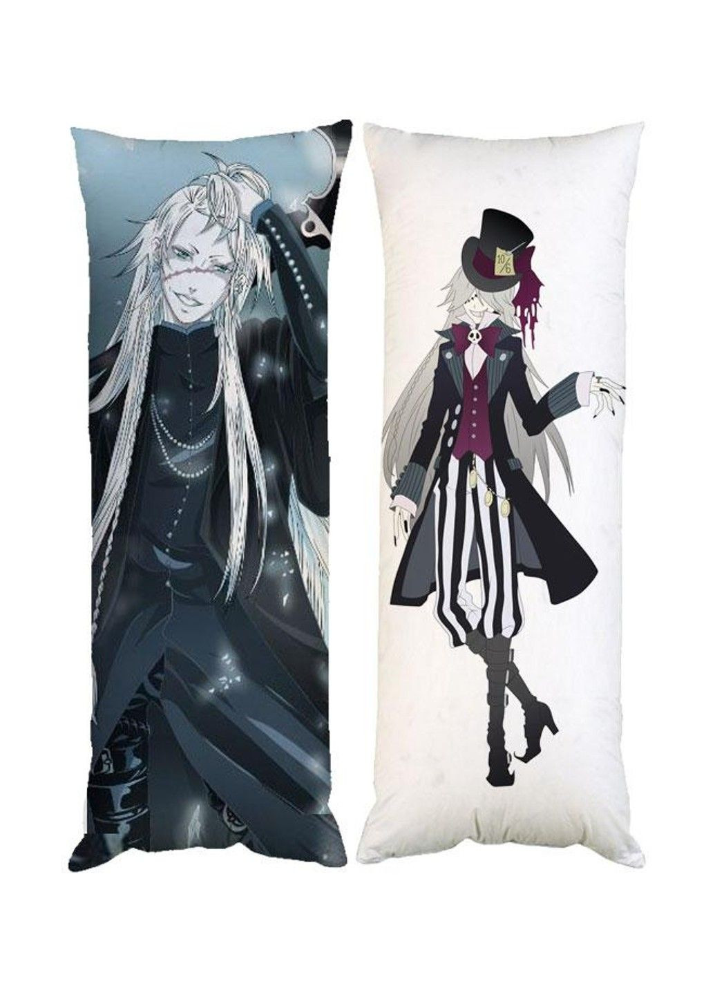 Подушка дакимакура Гробовщик Жнец Темный Дворецкий декоративная ростовая подушка для обнимания двусторонняя No Brand (329433057)