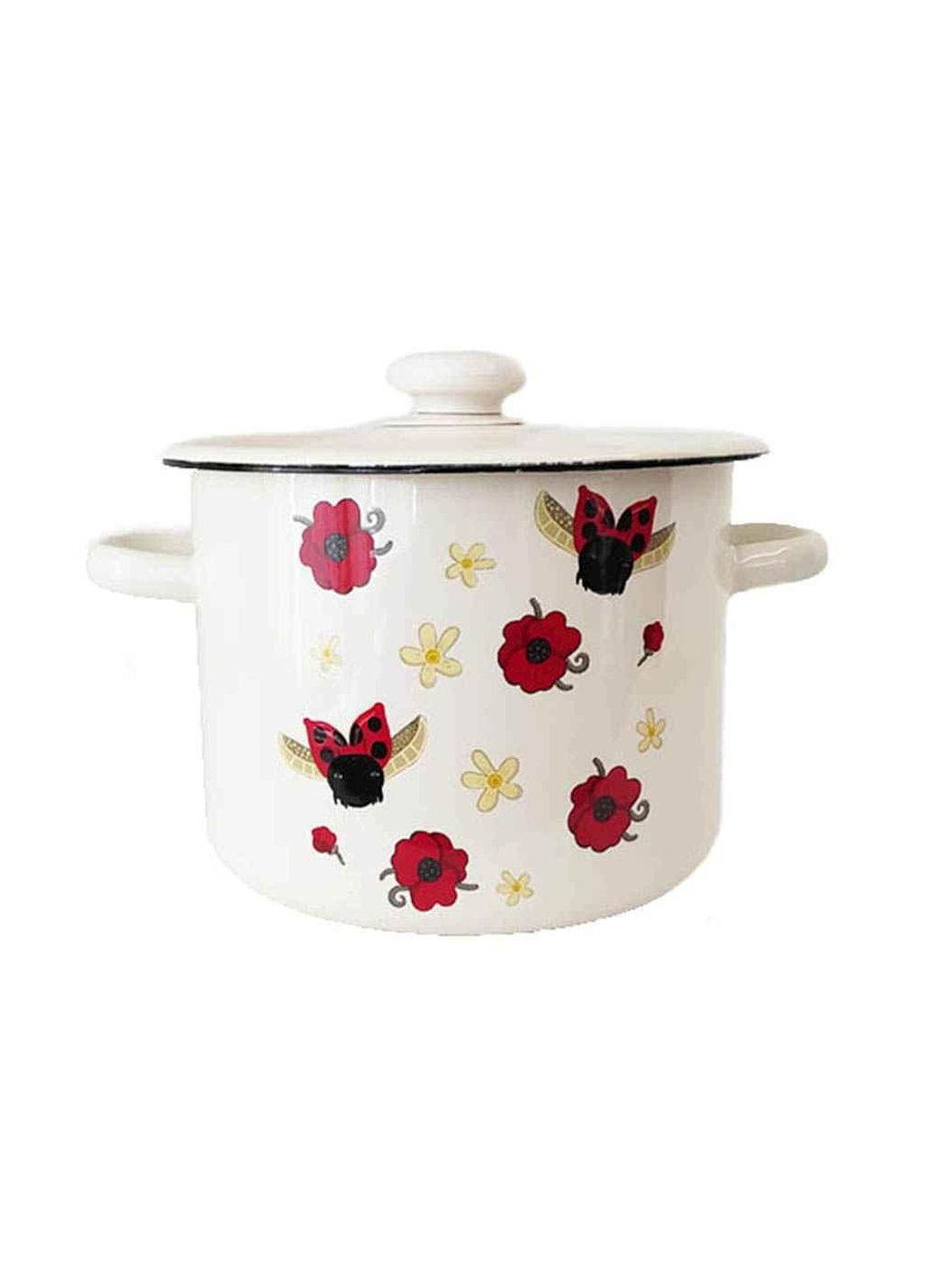 Кастрюля ем. 4,5л /2 цилиндрическая божья коровка (молочная) I1615/2 ТМ Idilia (304640488)