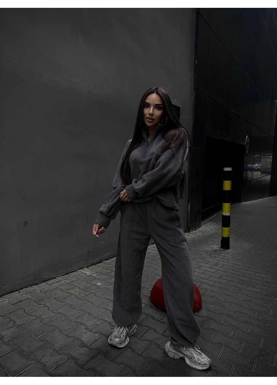 Костюм 775 двухсторонний флис Полар,теплый, брюки и кофта с затяжками. Україна (368544242)