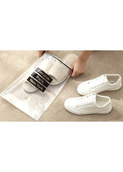 Набір дорожніх пакетів зі шнурком Лондон, Париж, Нью-Йорк, розмір L (5 шт.) No Brand (337347250)