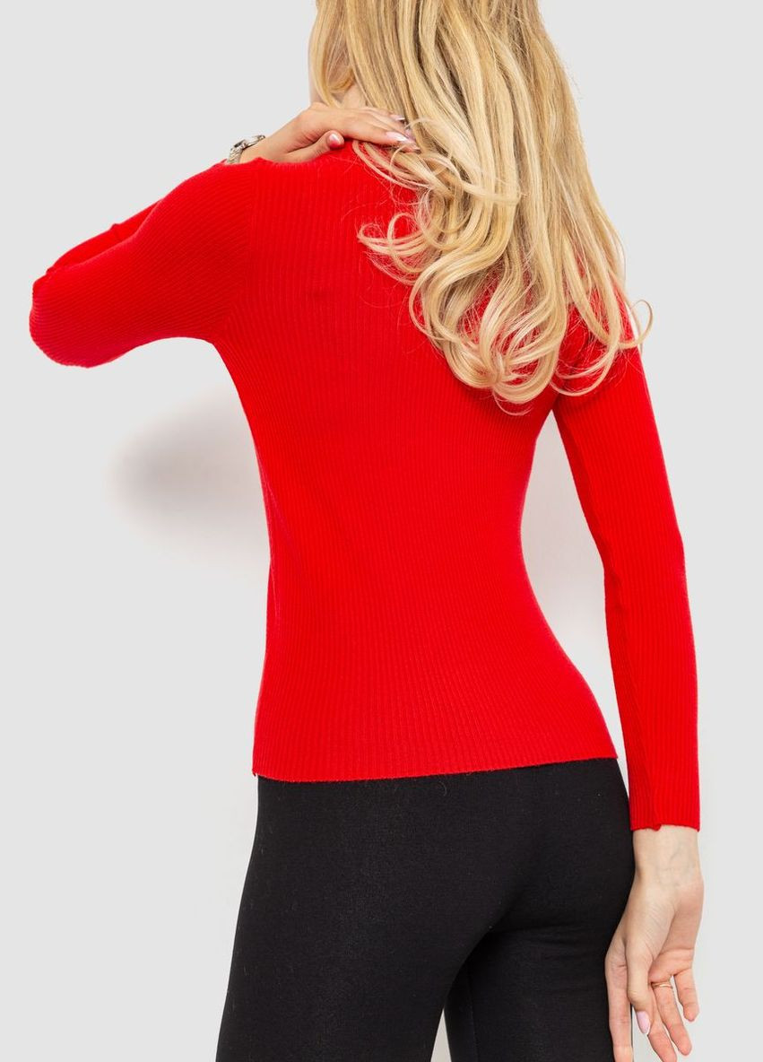 Кофта женская в рубчик, цвет бордовый, Ager (288750606)