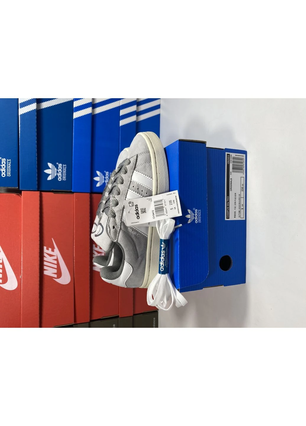 Білі літні кросівки adidas campus grey white адідас кампус No Brand