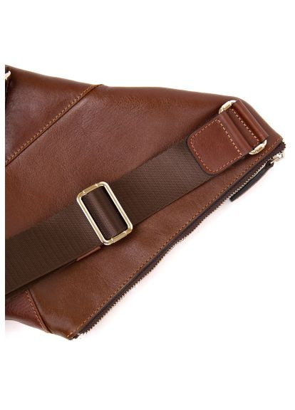 Сумка Кожаная через плечо Коричневая (11358) Grande Pelle Шкіряна через плече Коричнева (358066787)