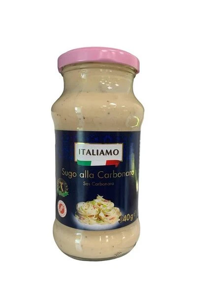 Крем соус Сирний Карбонара Sugo alla Carbonara Crema Італьямо класичний 340г Italiamo (386440573)