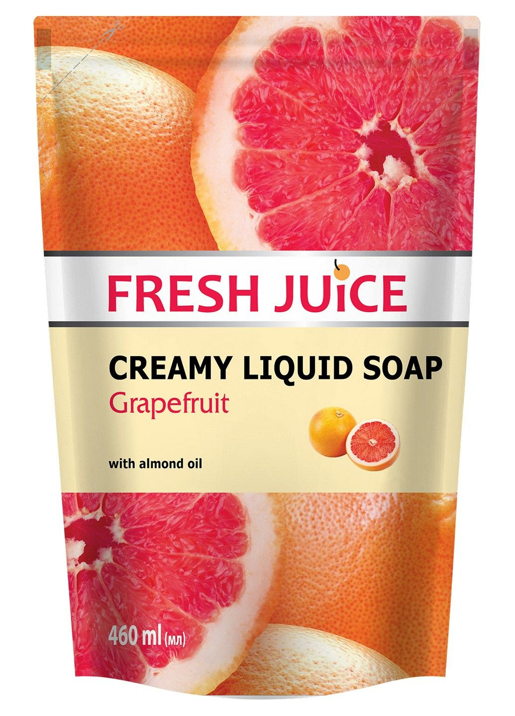 Крем-мило дой-пак Grapefruit 460 мл Fresh Juice (283017530)