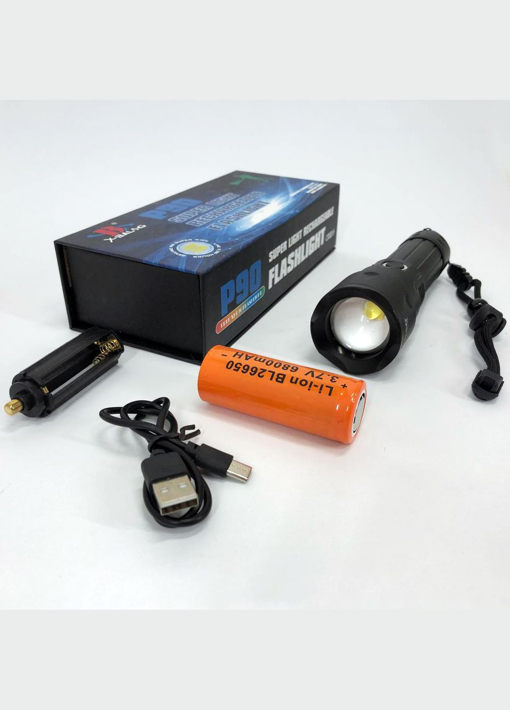 Потужні ліхтарики BL-A75-P90, Тактичний похідний ліхтарик, переносний EA-290 ліхтар повербанк Bailong (352769426)