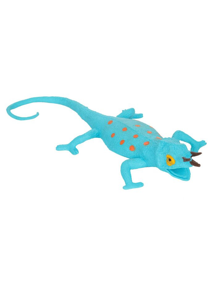 Игрушка резиновая Ящерица W628-71BT/116T силиконовый наполнитель Бирюзовый Bambi (334144301)