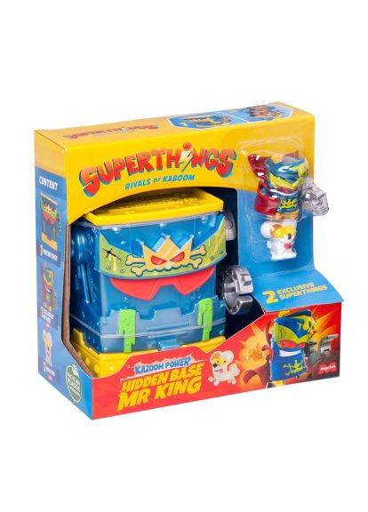 Игровой набор серии Kazoom Power - Скрытая база Мистера Кинга (PSTSP112IN240) SuperThings серії Kazoom Power - Прихована база Містера Кінга (368562314)