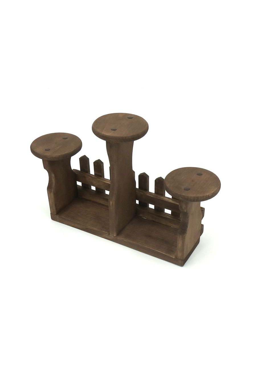 Підставка для квітів з дерева Тенеріфе мокко (ЦВП-002010) No Brand (328230290)