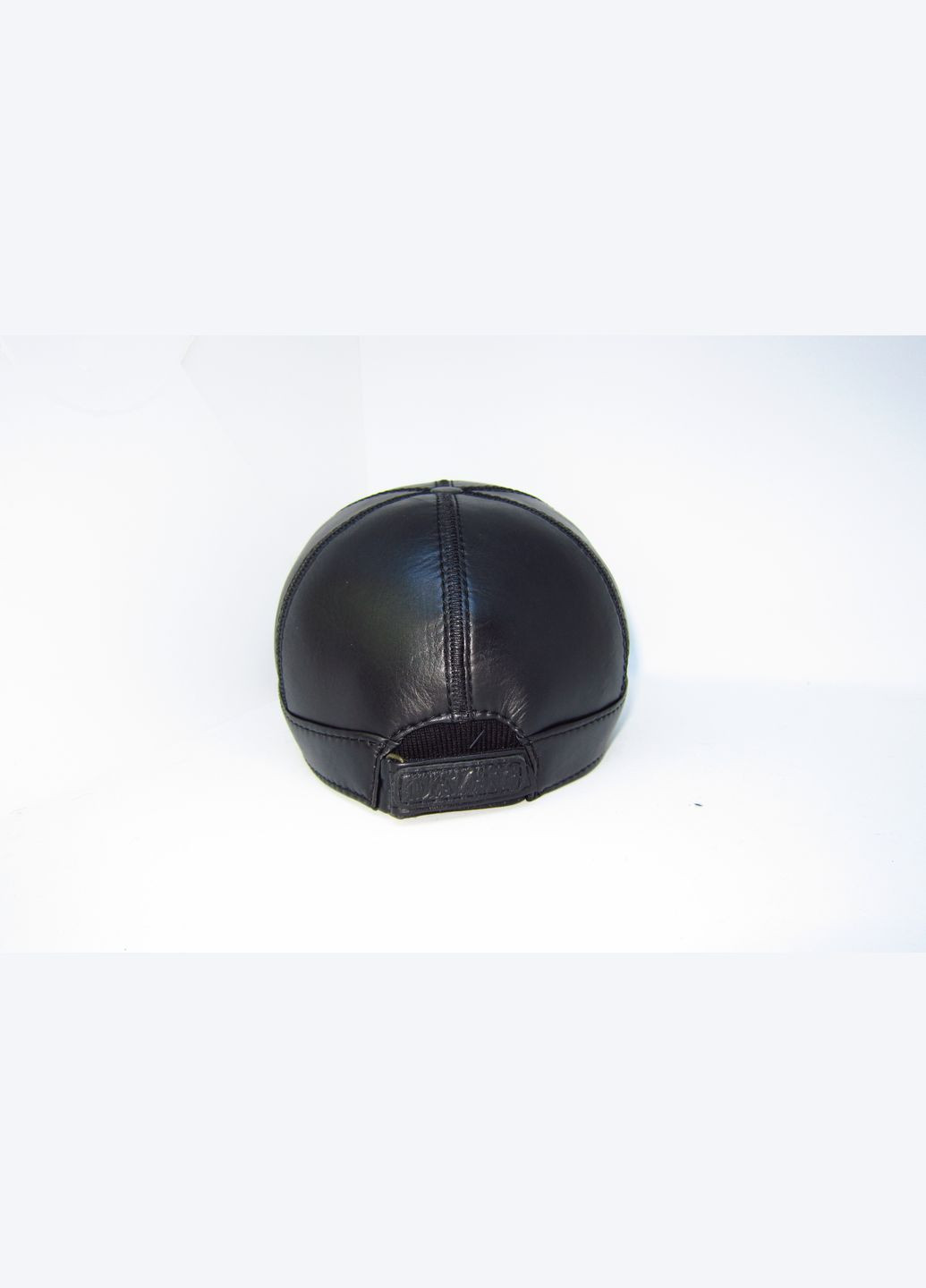 Мужская бейсболка из натуральной кожи черная на флисе. DAVANI 00518 No Brand кепка бейсболка (316612338)