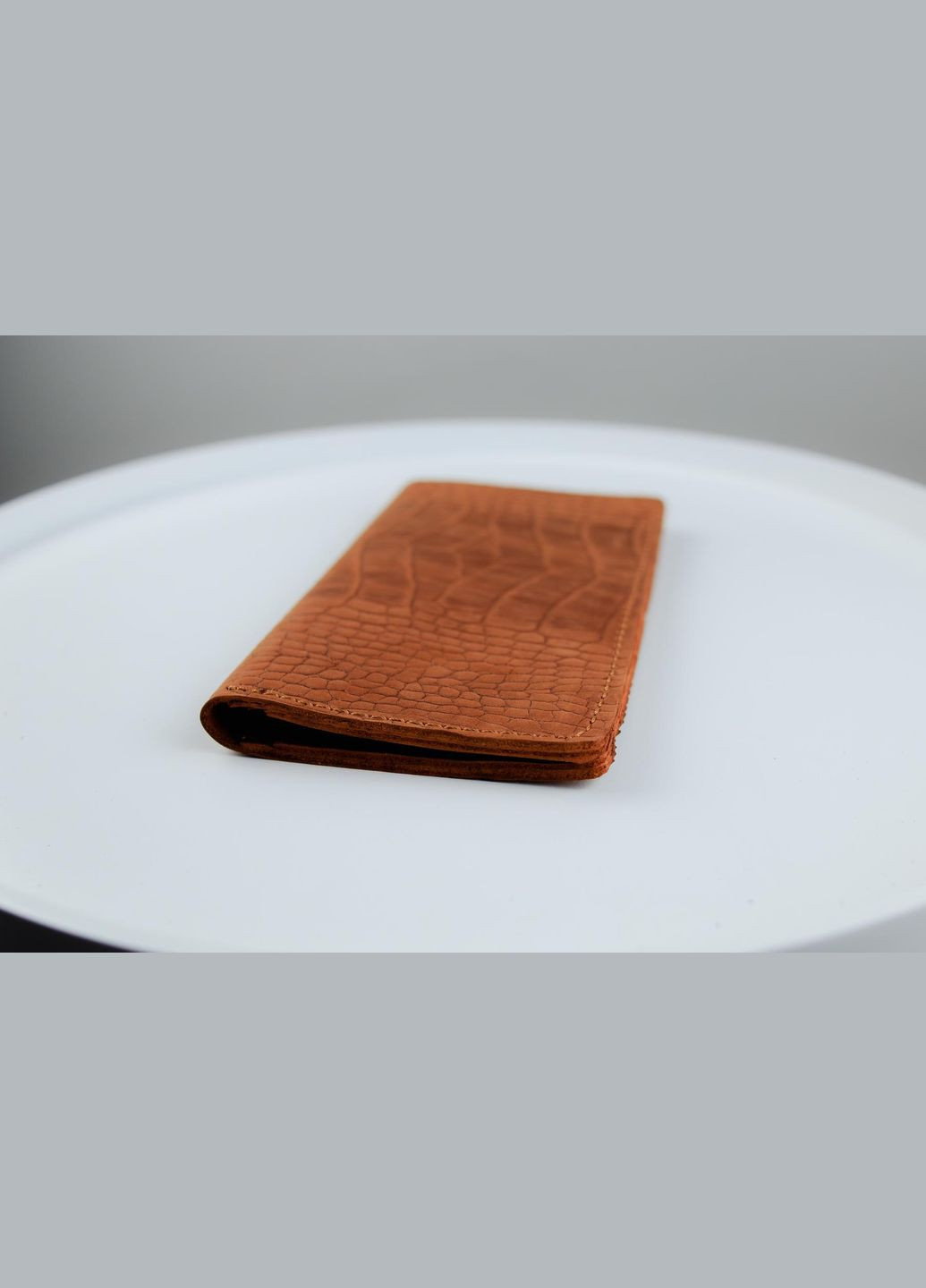 Мужское портмоне из натуральной кожи Crazy Horse тиснение крокодил SH008 (Светло-коричневый) SKILL (322605469)