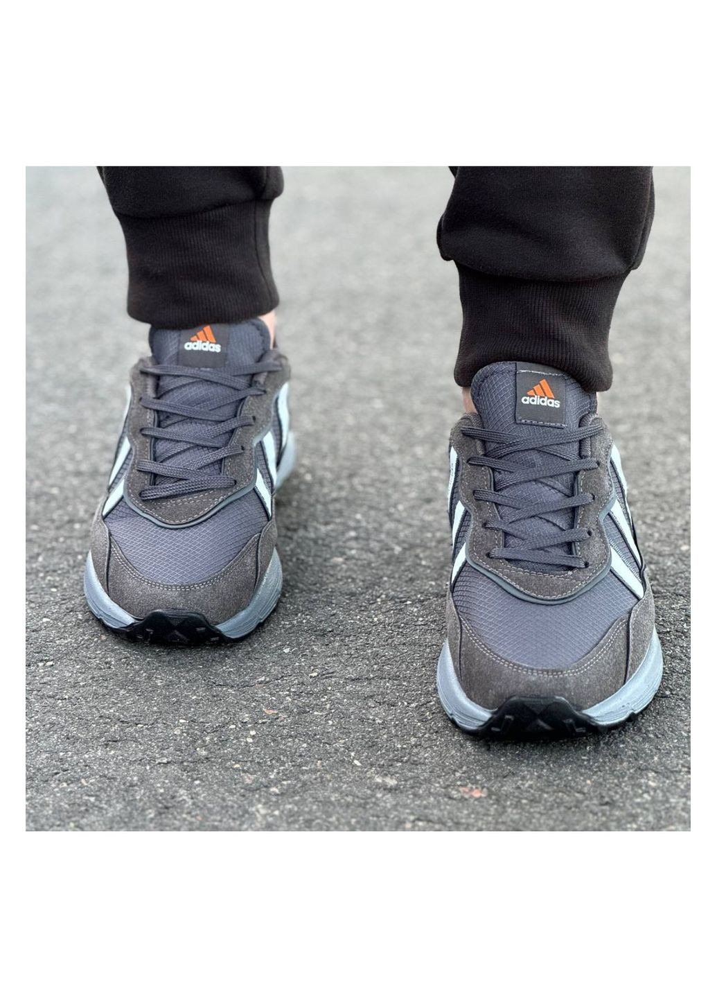 Сірі Осінні чоловічі кросівки No Brand