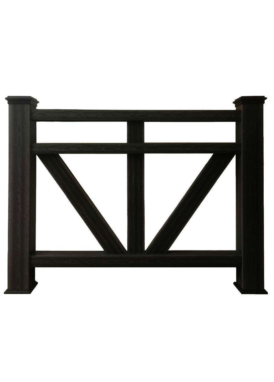 Секція перил з дерева Кутіала венге (ПСК-000912) No Brand (328960127)