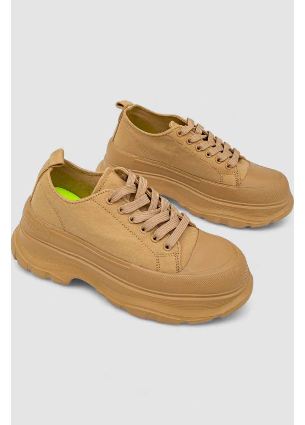 Кроссовки женские Fashion бежевые демисезоны (298092734)