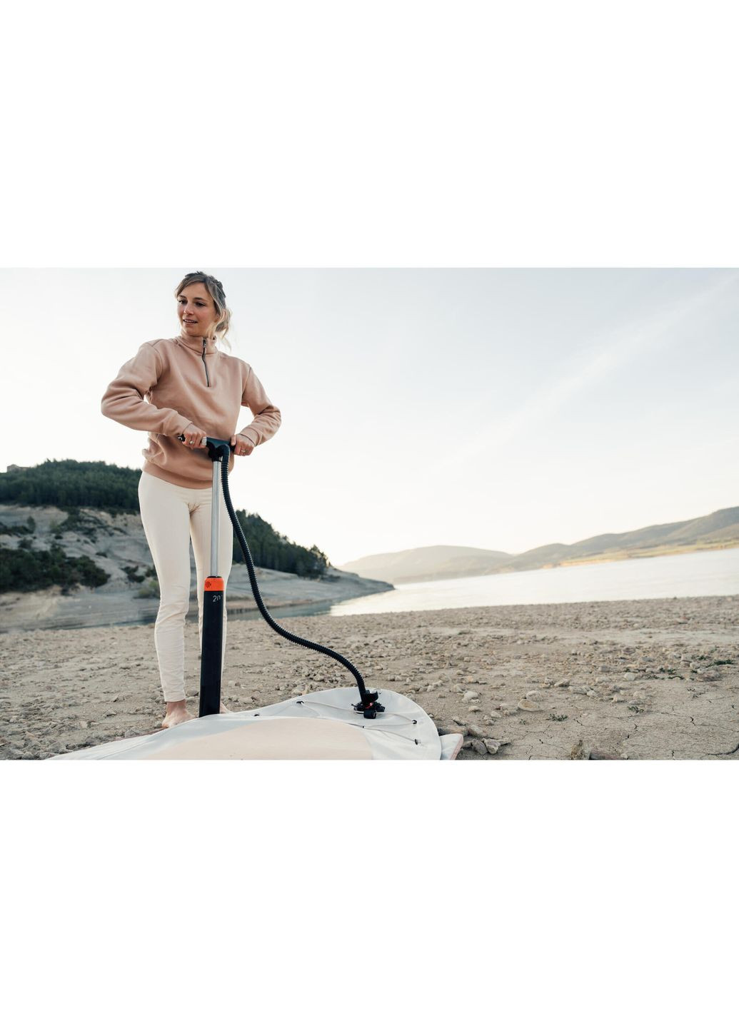 Ручной Насос Двойного Действия для Каяка Байдарки с Манометром Черный Itiwit (342966782)