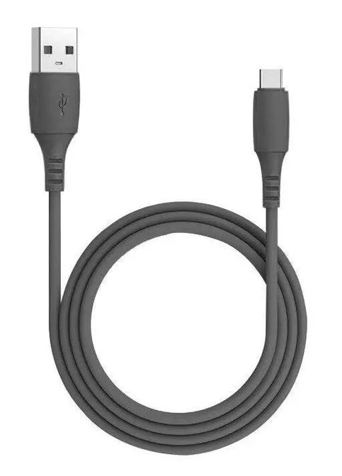 Кабель зарядки та синхронізації USB/Type-C (25W/5A/силікон/1m) Quantum (370778287)