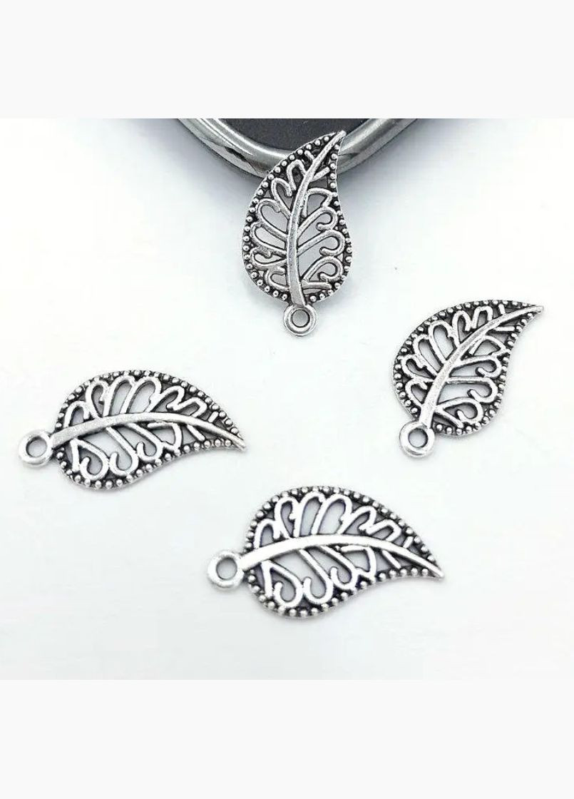 Подвеска бижутерная, шарм, Резной листик, 18х10 мм No Brand (340485368)