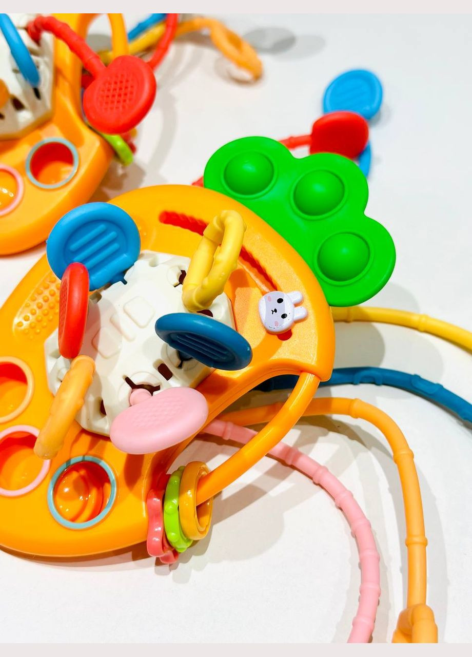 Логическая игрушка FXB 2 текстурная погремушка 4 в 1 Морковка Fun Game (327217832)