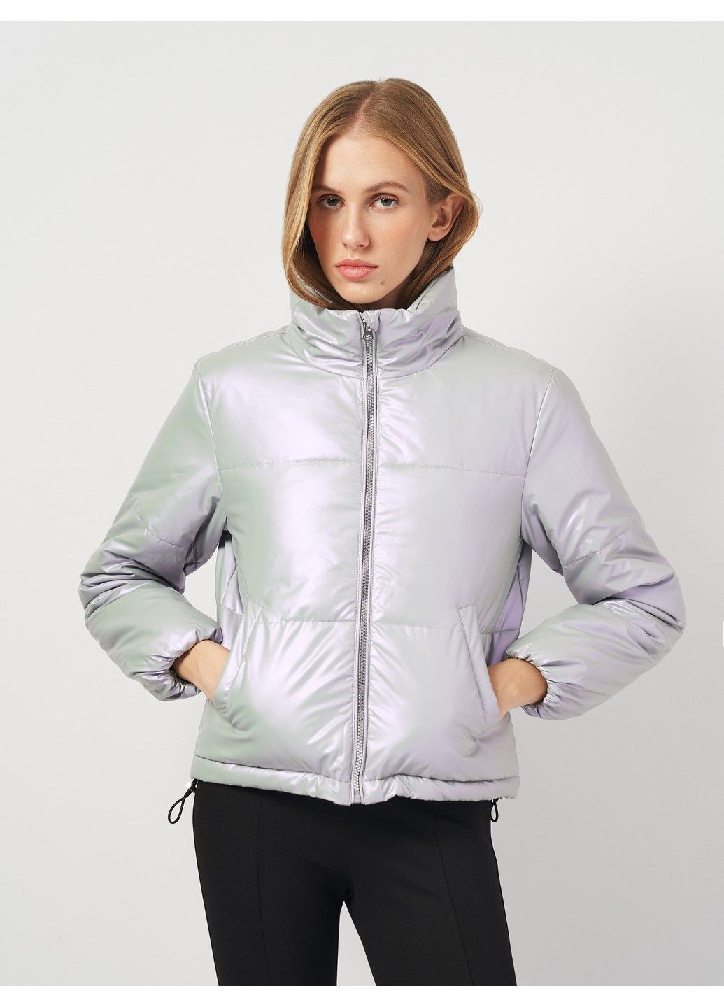 Серебряная демисезонная куртка Tally Weijl