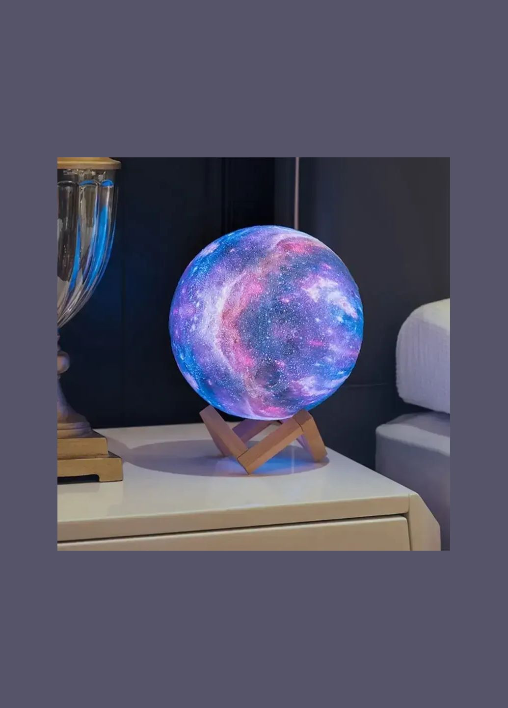 Нічний лампа сенсорний 3D космос Moon-light Hot Huez (371797549)