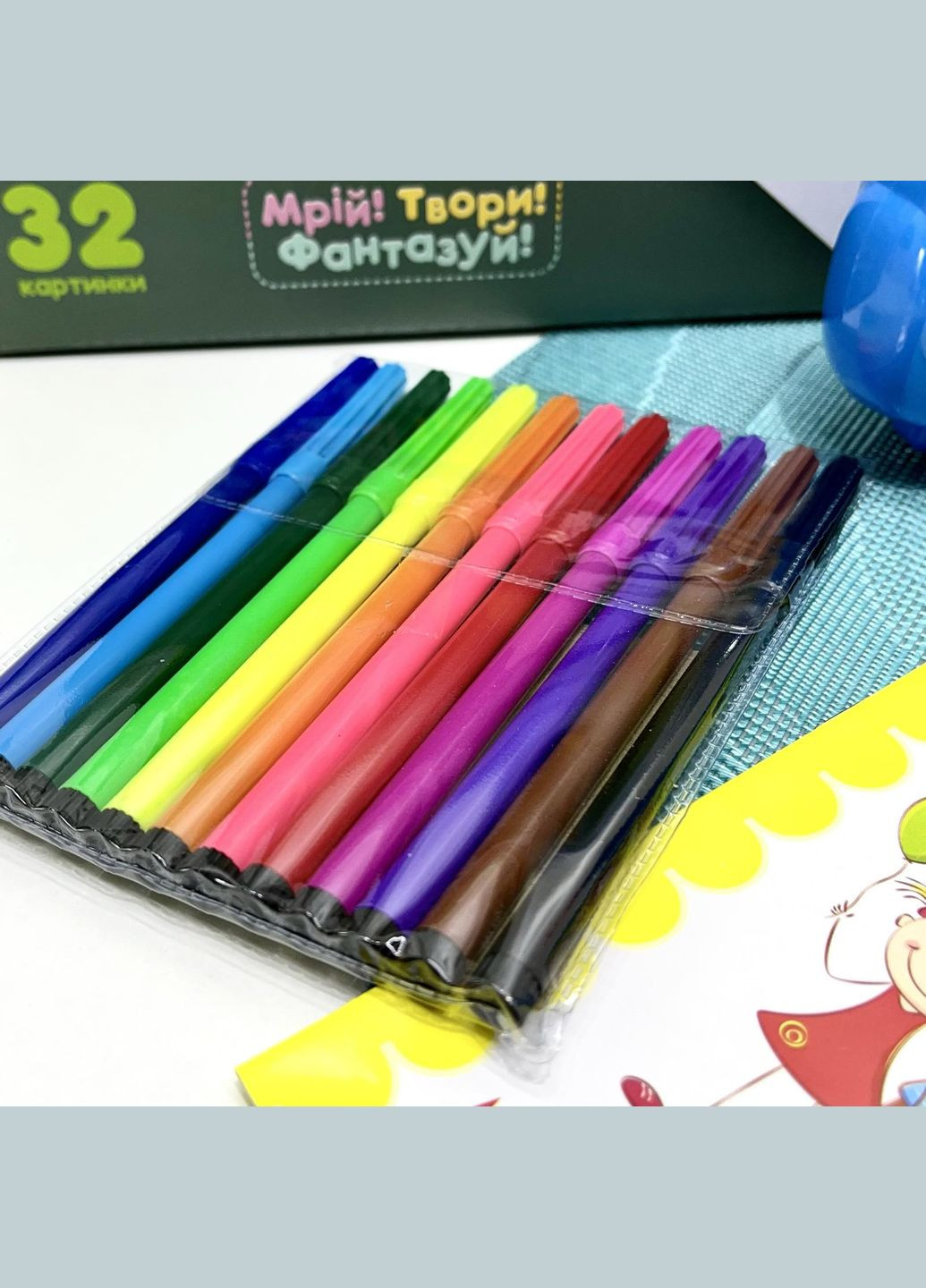 Проэктор для рисования 32 слайда фломастеры 12шт блокнот (AK 0002 AB) No Brand (302215392)