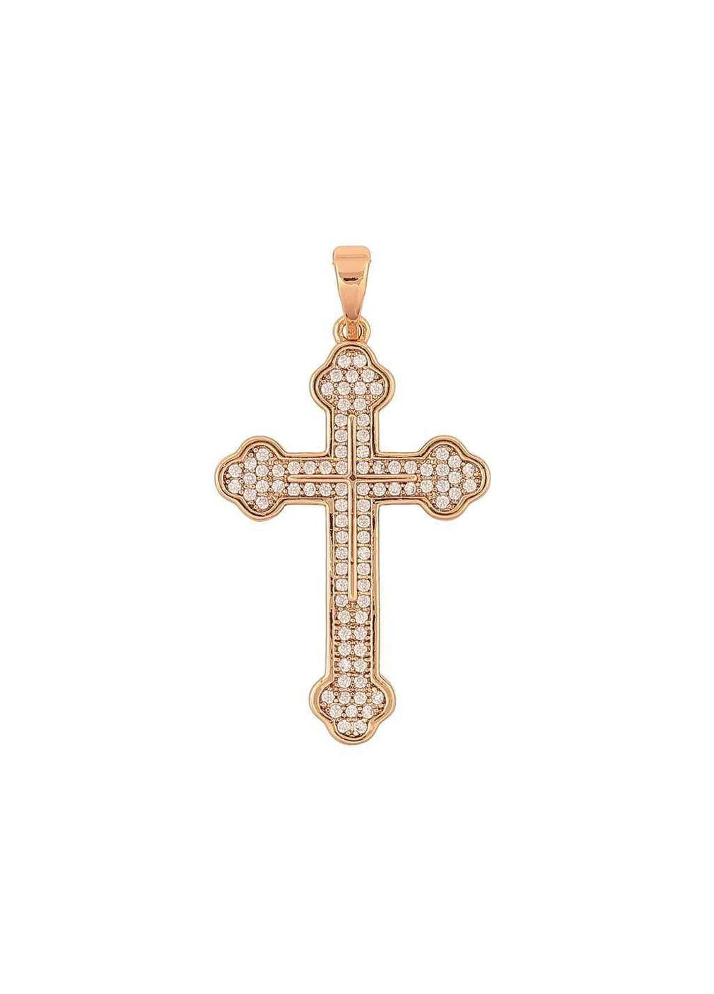 Кулон Позолота 18K "Хрест з цирконієм" для ланцюжка 271511 Xuping Jewelry (363327627)