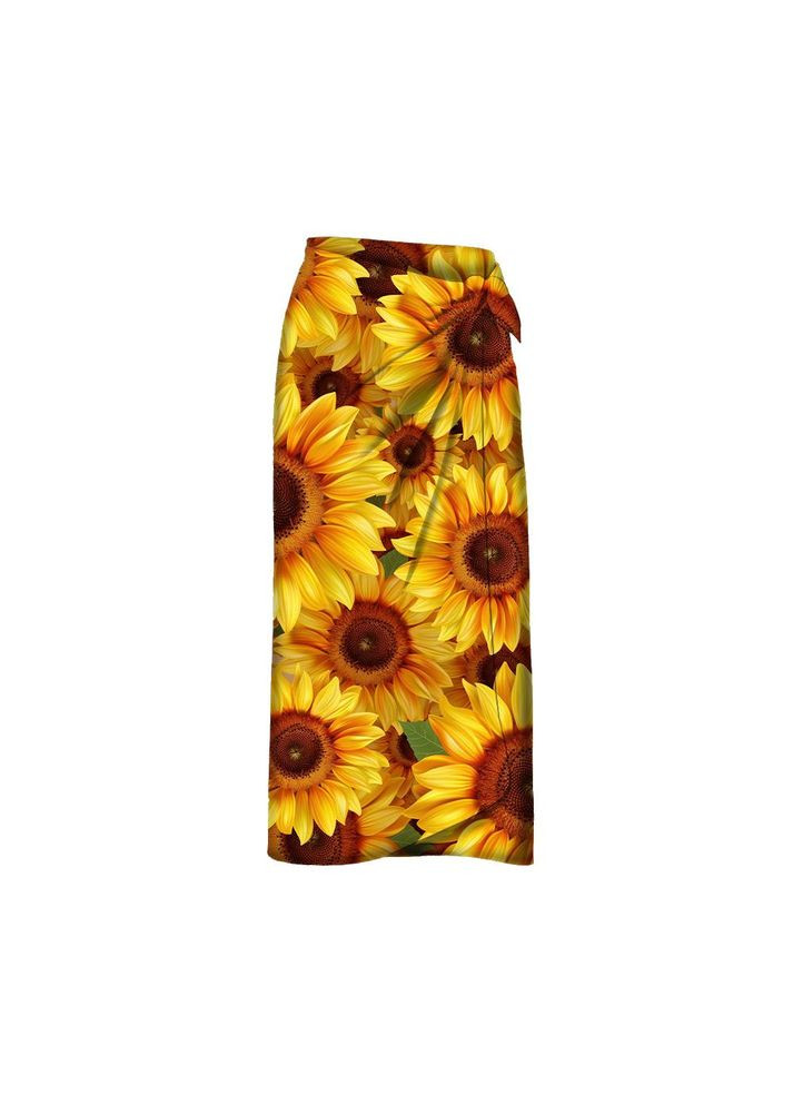 Парео пляжное с 3D принтом Sunlight Bloom 31088 80х150 см FlexDress (336873845)