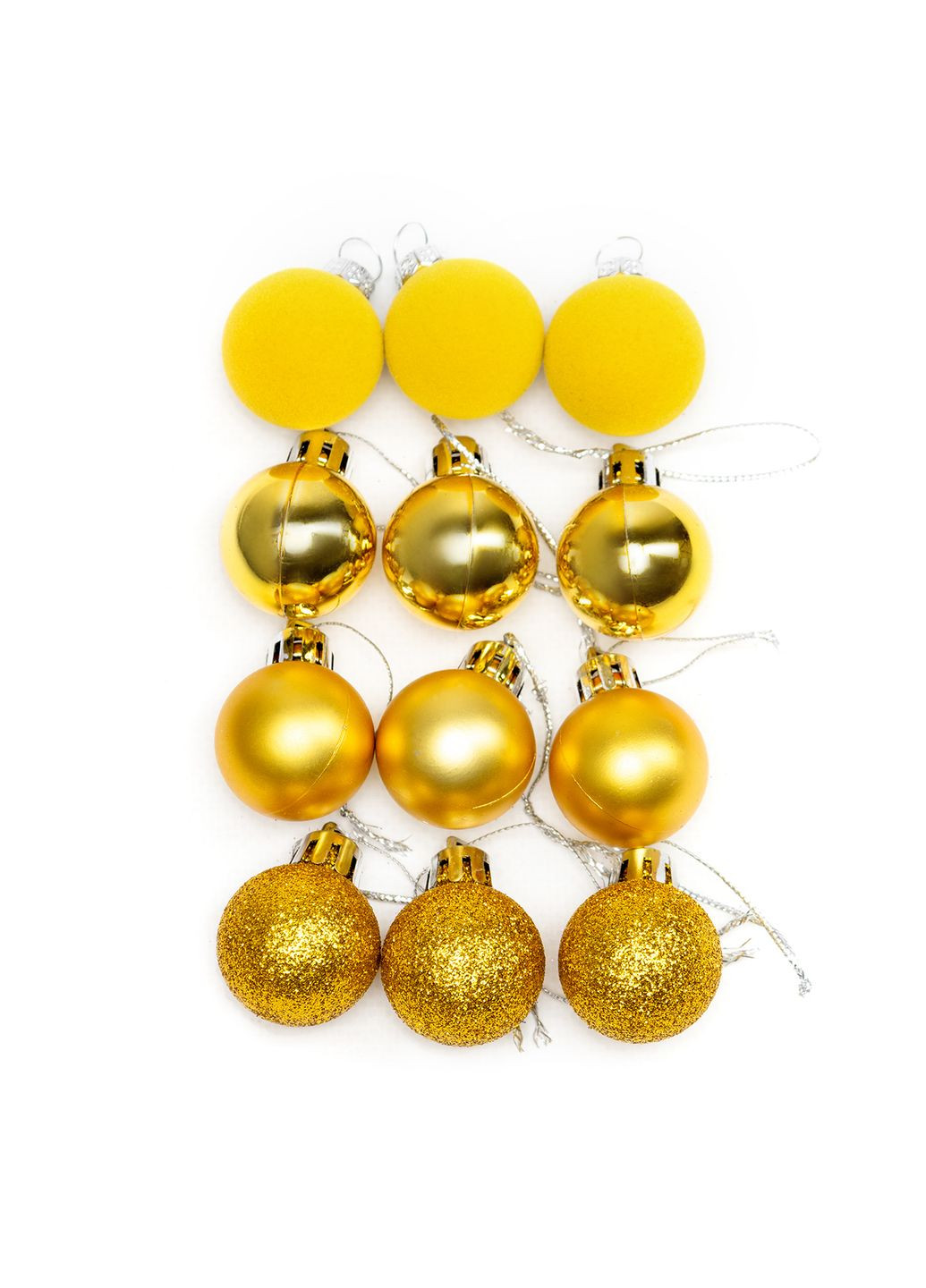 Набор шариков для елки цвет золотистый ЦБ-00238244 No Brand (282924849)
