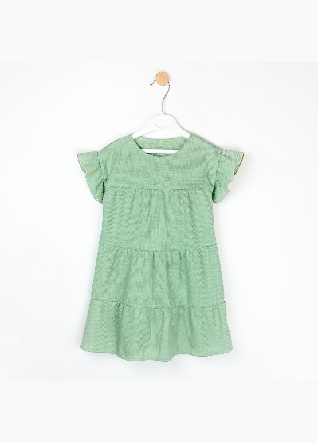 Зелёное летнее платье dexter`s из вафельной ткани olive зеленый dexter's (285267392)